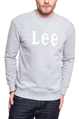 BLUZA LEE LOGO CREW SWS GREY MELE L80RTJMP