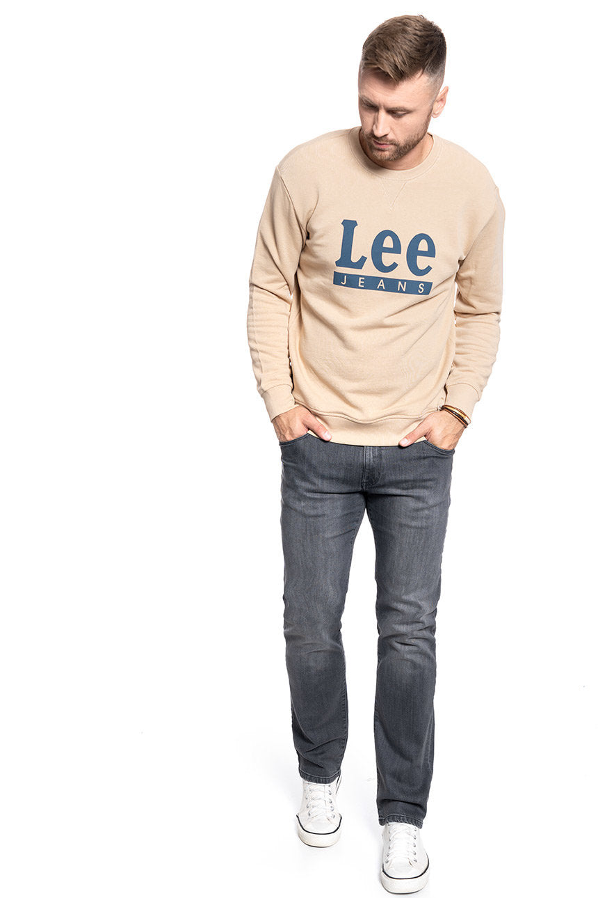 BLUZA MĘSKA LEE BASIC GRAPHIC CREW DUST BEIGE L80TJBLP