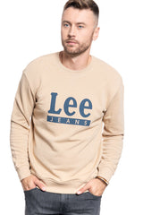 BLUZA MĘSKA LEE BASIC GRAPHIC CREW DUST BEIGE L80TJBLP