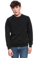 BLUZA LEE EMBOSSED CREW SWS BLACK L81PSP01