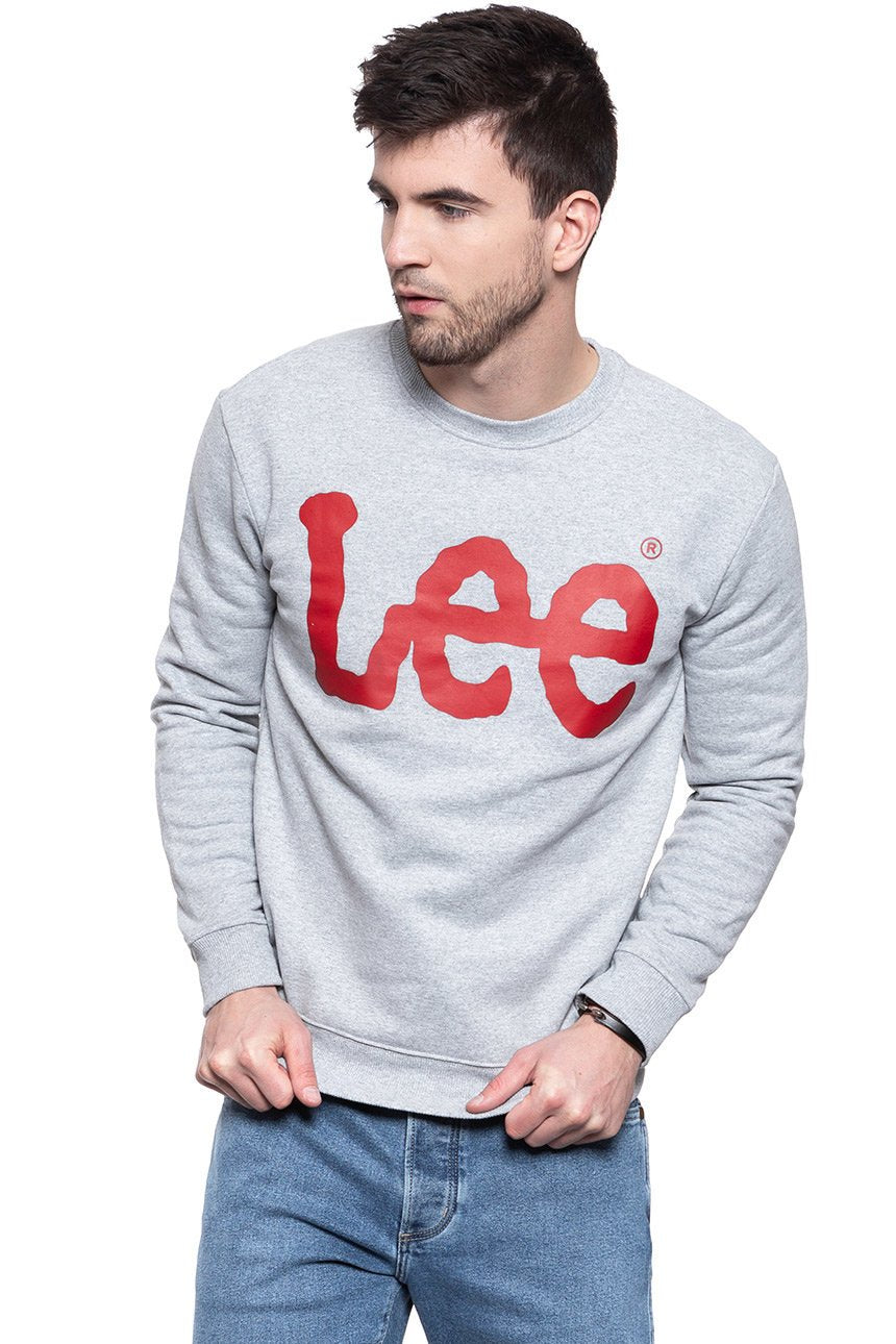 BLUZA LEE BLUZA LEE CREWNECK SWS GREY MELE L81RTJMP