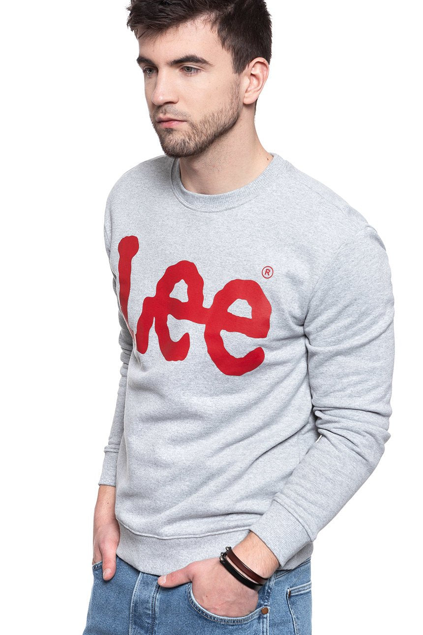 BLUZA LEE BLUZA LEE CREWNECK SWS GREY MELE L81RTJMP