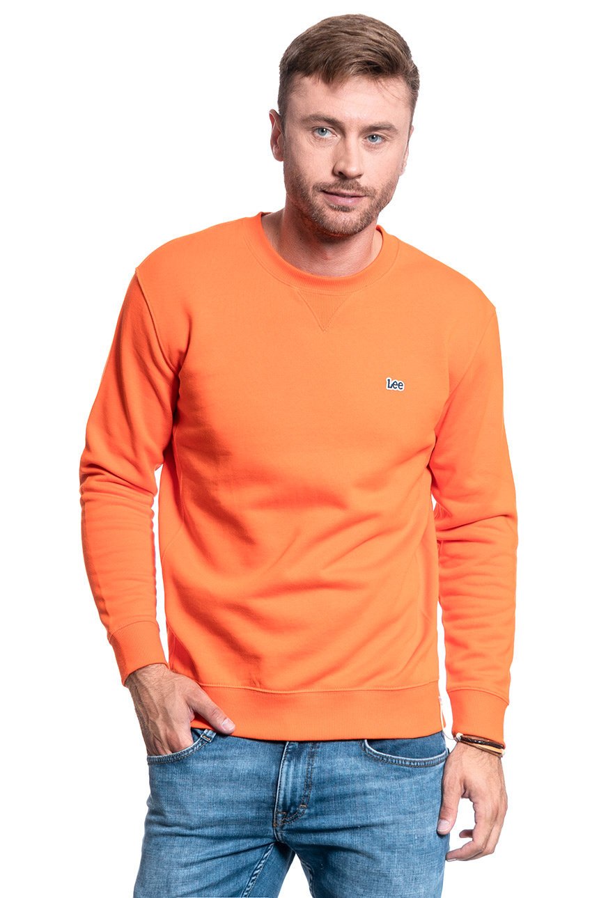 BLUZA LEE CREW SWS SIGN ORANGE L81TTJME