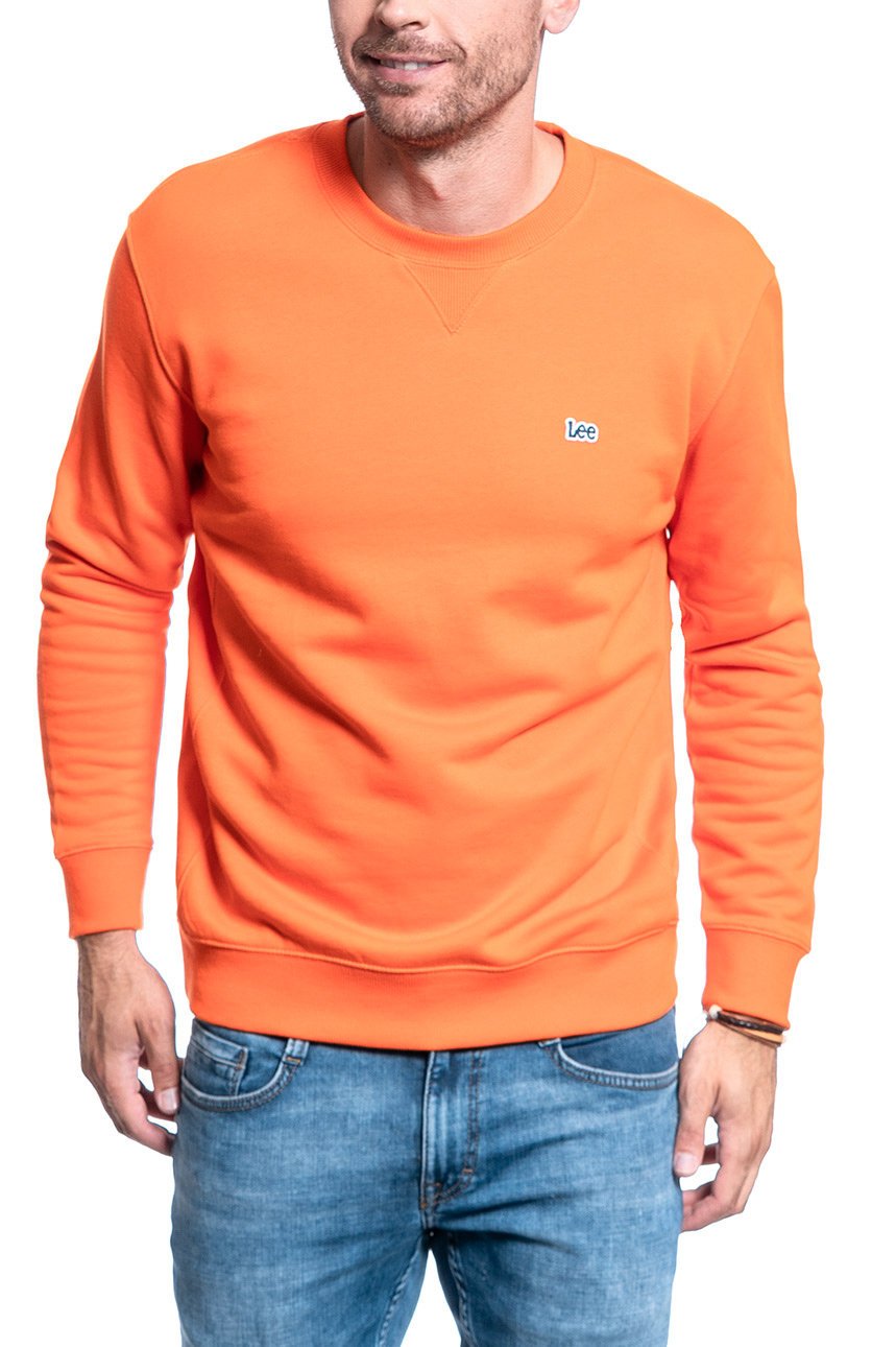 BLUZA LEE CREW SWS SIGN ORANGE L81TTJME