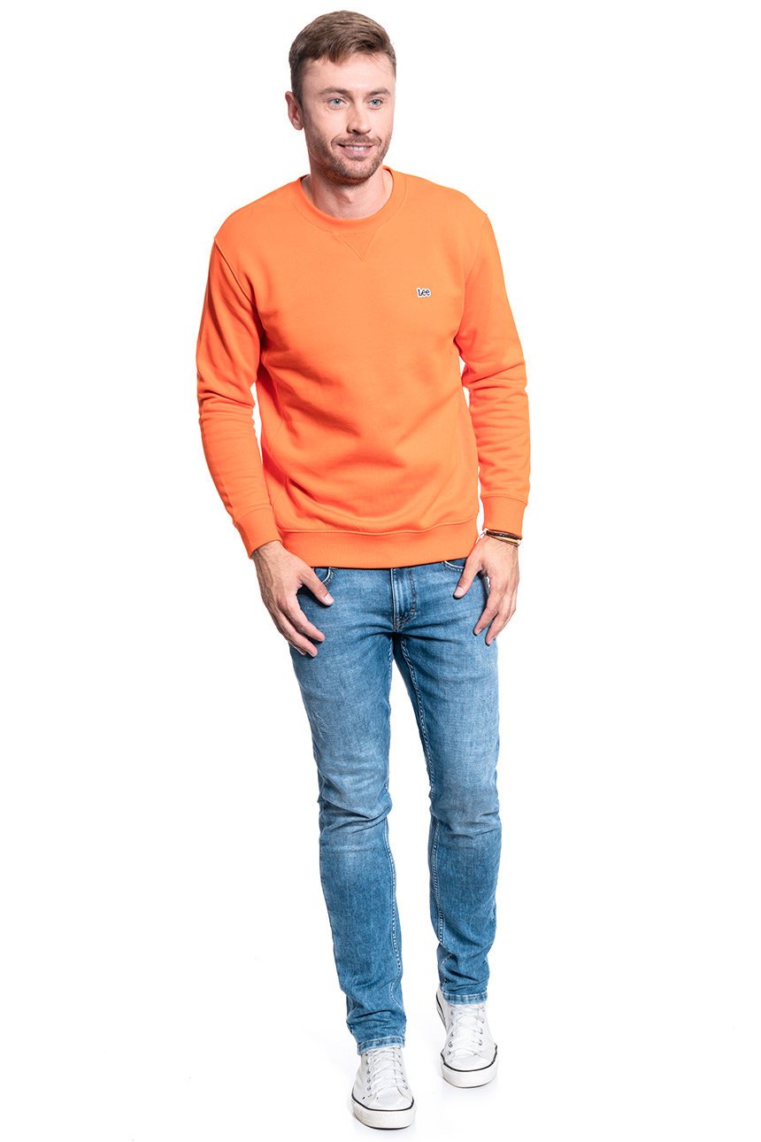 BLUZA LEE CREW SWS SIGN ORANGE L81TTJME