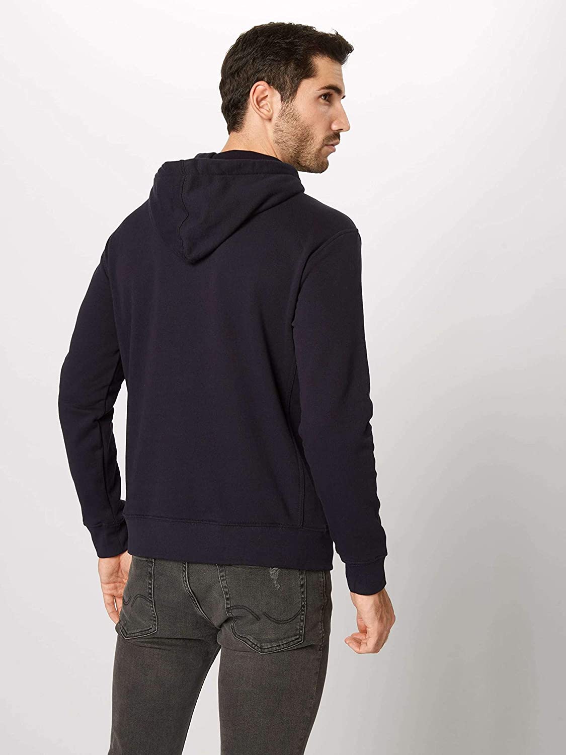 BLUZA LEE SEASONAL LOGO HOODY MIDNIGHT NAVY L81YSOMA