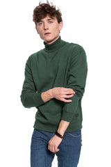 BLUZA LEE HIGHNECK SWS DK BOTTLE GREEN L82BTJBB