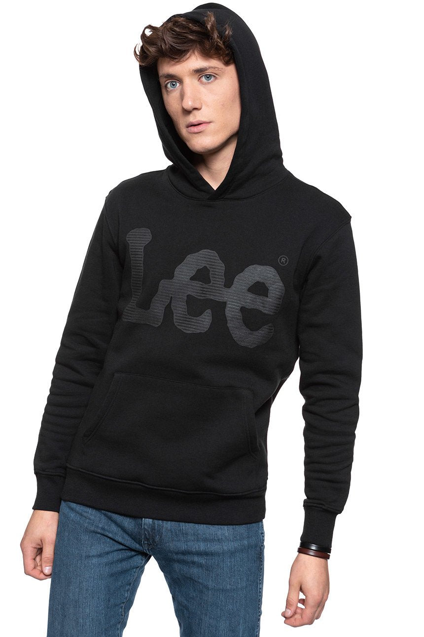 BLUZA LEE HIGH SCREEN HOODY BLACK L82CTJ01