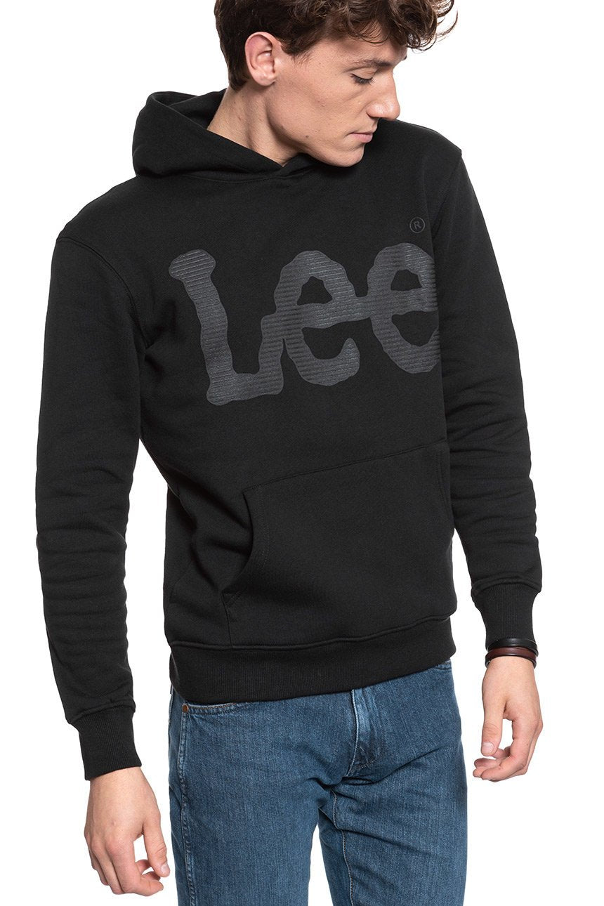 BLUZA LEE HIGH SCREEN HOODY BLACK L82CTJ01