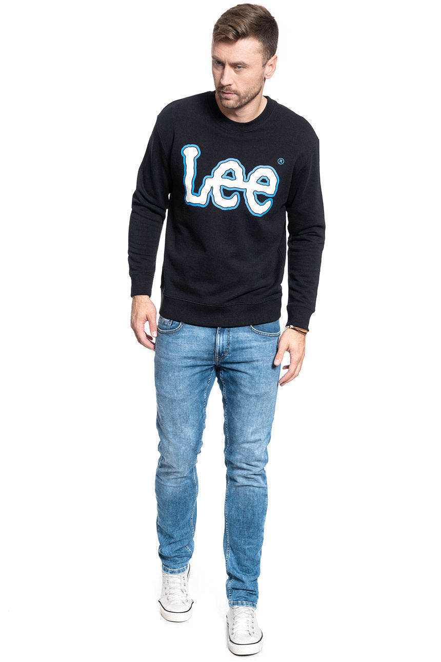 BLUZA LEE LOGO SWS BLACK L82VWO01