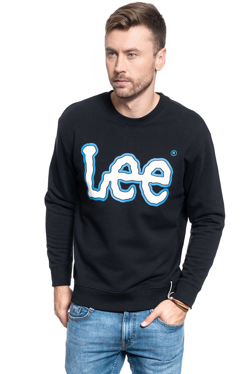 BLUZA LEE LOGO SWS BLACK L82VWO01