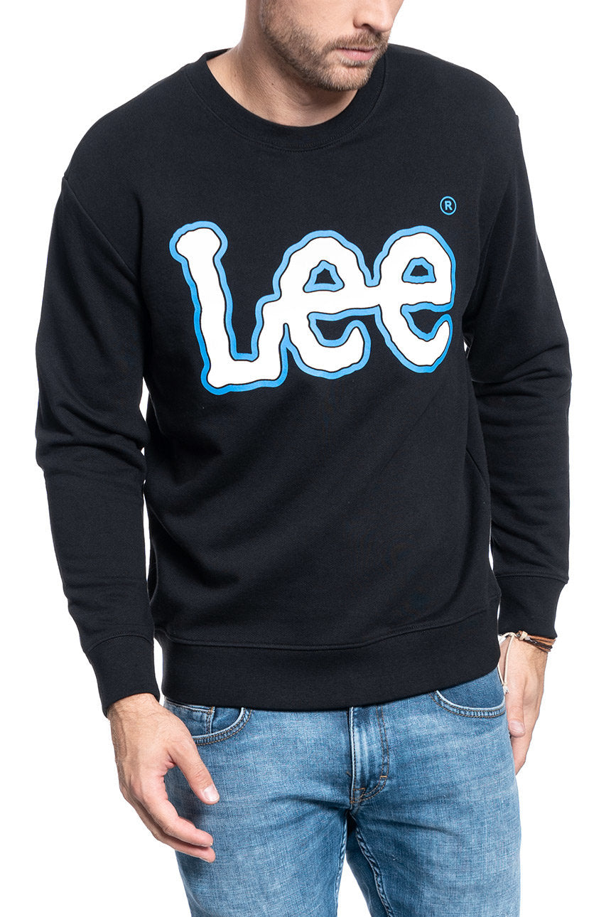 BLUZA LEE LOGO SWS BLACK L82VWO01