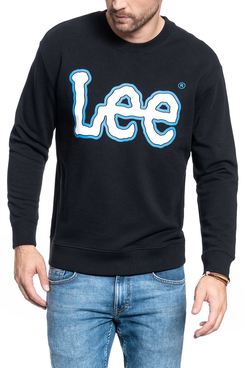 BLUZA LEE LOGO SWS BLACK L82VWO01