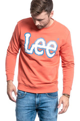 BLUZA LEE LOGO SWS BURNED RED L82VWOLB