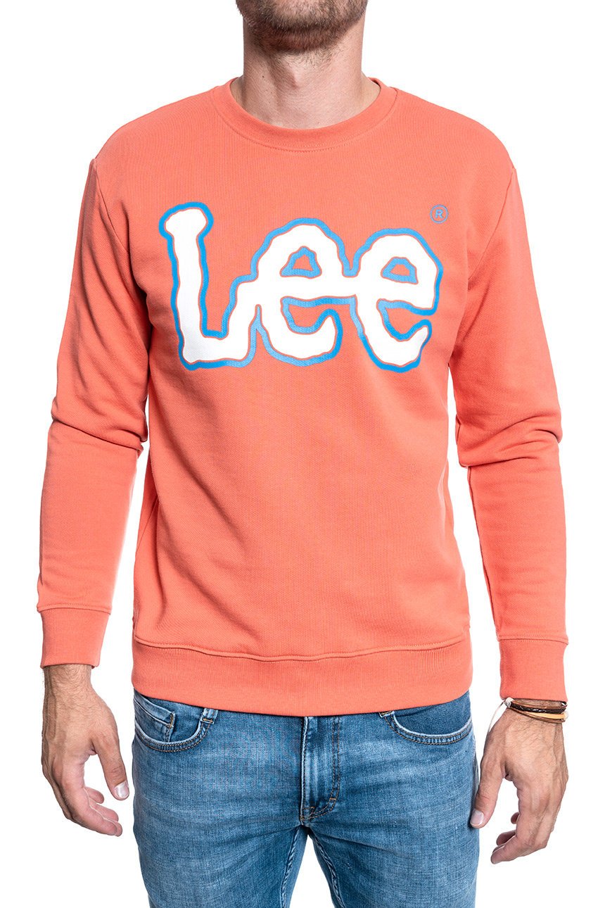 BLUZA LEE LOGO SWS BURNED RED L82VWOLB