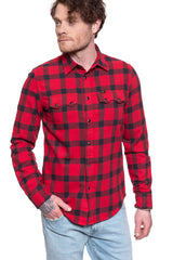 KOSZULA MĘSKA W KRATĘ LEE RIDER SHIRT WARP RED L856OEKG