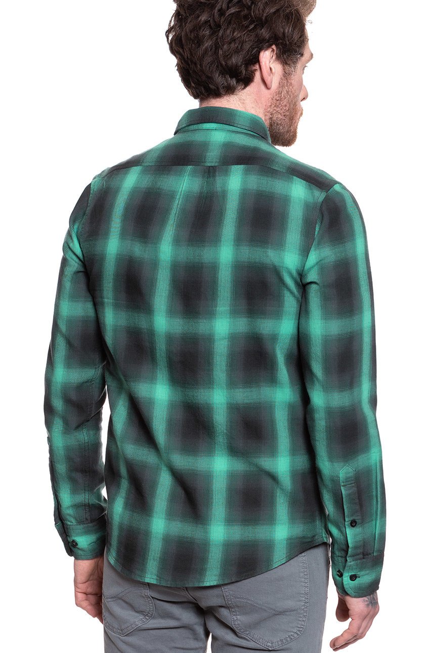 KOSZULA MĘSKA W KRATĘ LEE BUTTON DOWN AGATE GREEN L880BFNB