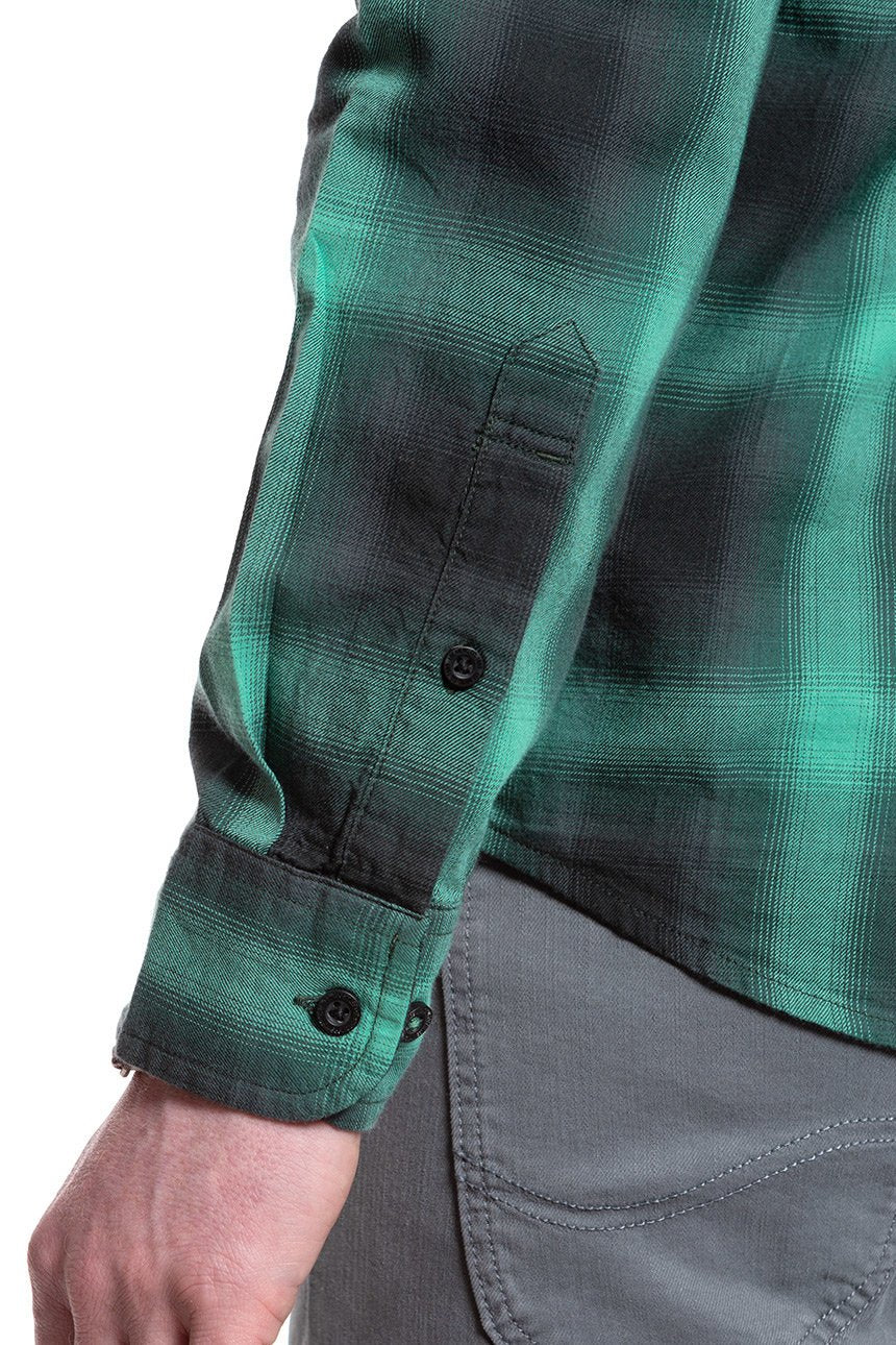 KOSZULA MĘSKA W KRATĘ LEE BUTTON DOWN AGATE GREEN L880BFNB