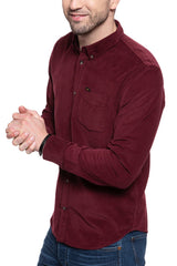 KOSZULA LEE BUTTON DOWN BURGUNDY L880MRMF