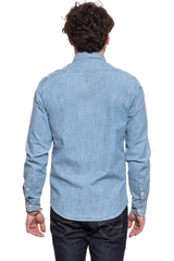 KOSZULA JEANSOWA MĘSKA KOSZULA LEE BUTTON DOWN FROST BLUE L880ORMJ