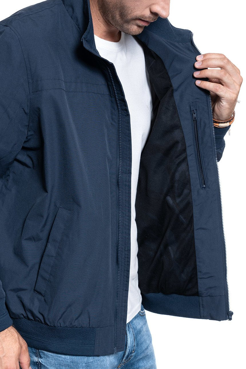 KURTKA WRANGLER BOMBER JACKET NAVY W4C0YC114