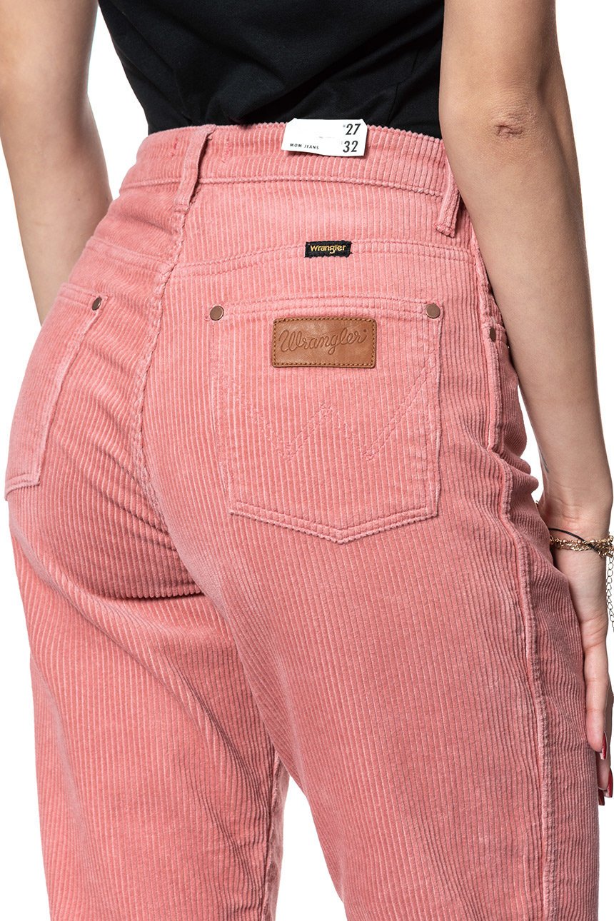 SPODNIE WRANGLER DAMSKIE MOM JEANS BRAND APRICOT W246UPP06