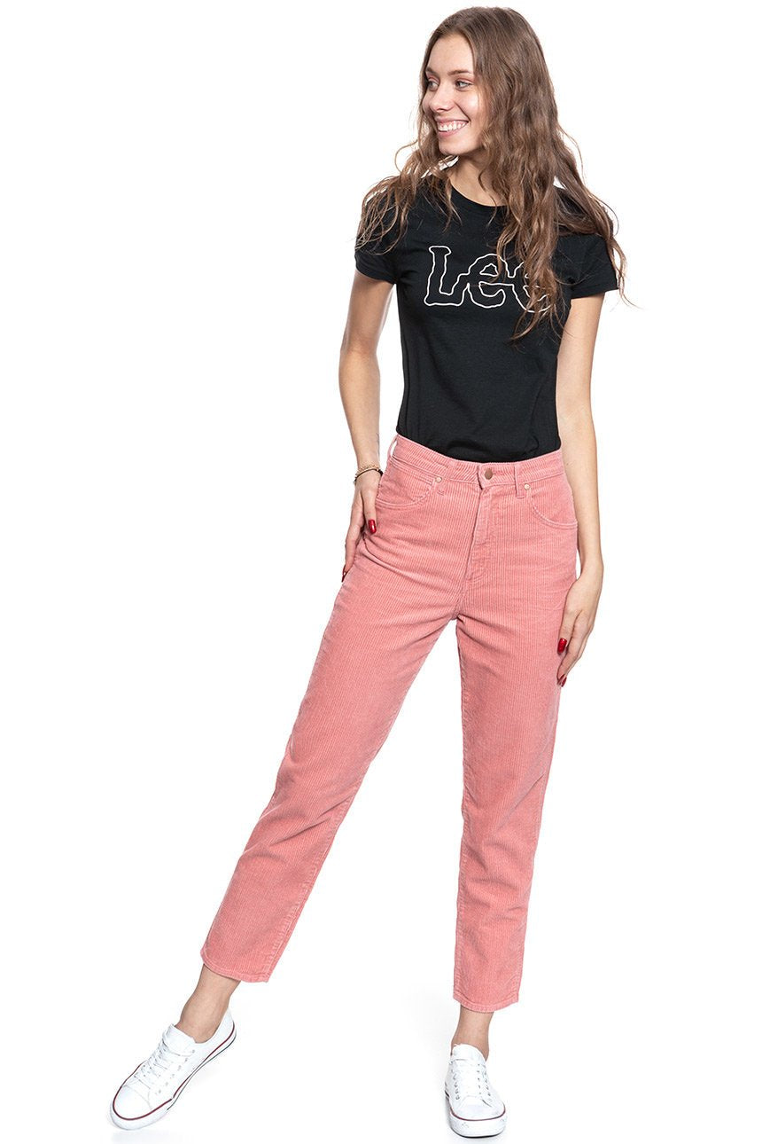 SPODNIE WRANGLER DAMSKIE MOM JEANS BRAND APRICOT W246UPP06