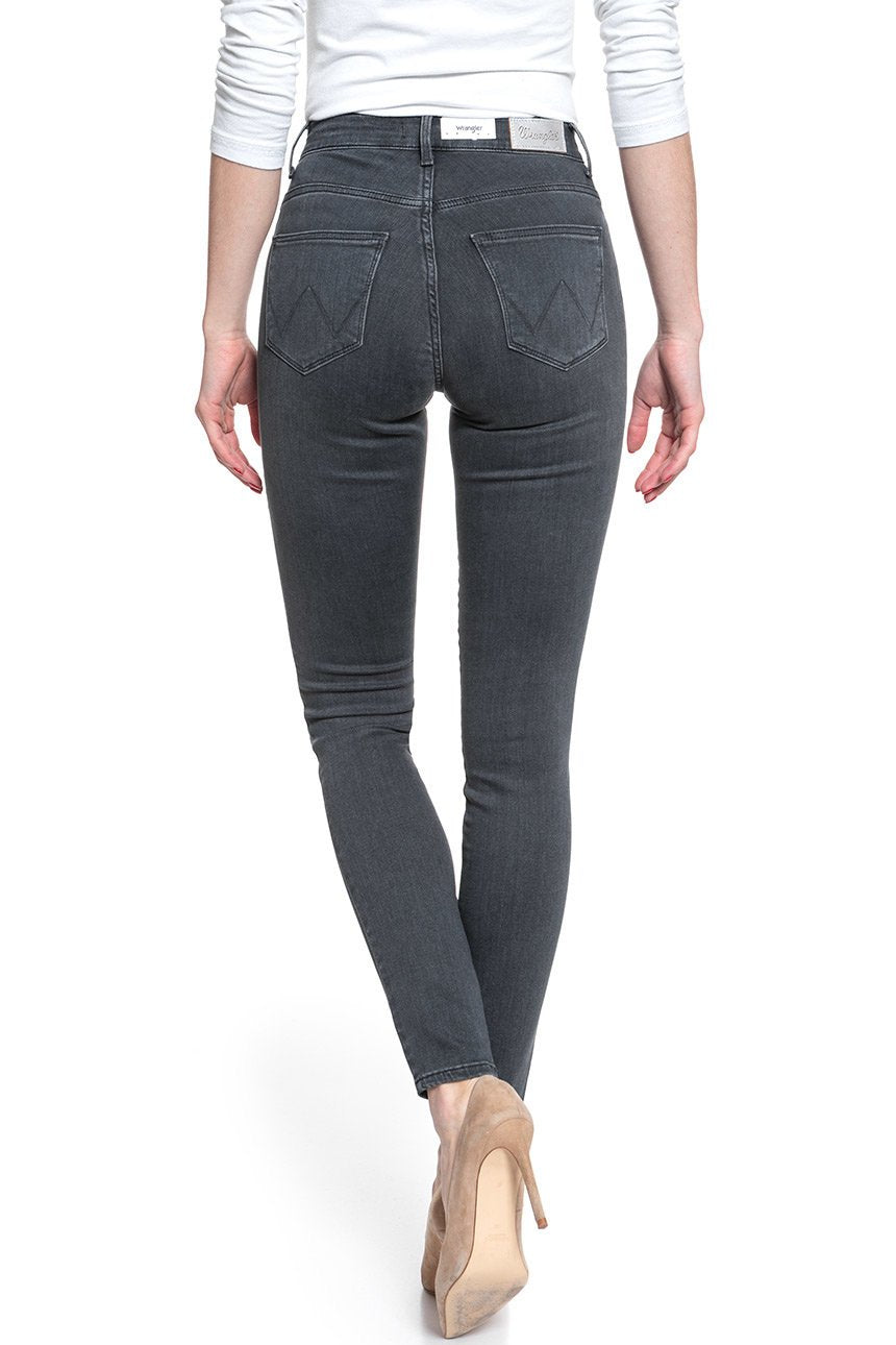 WRANGLER HIGH RISE SKINNY SOFT GREY W27HUR19L