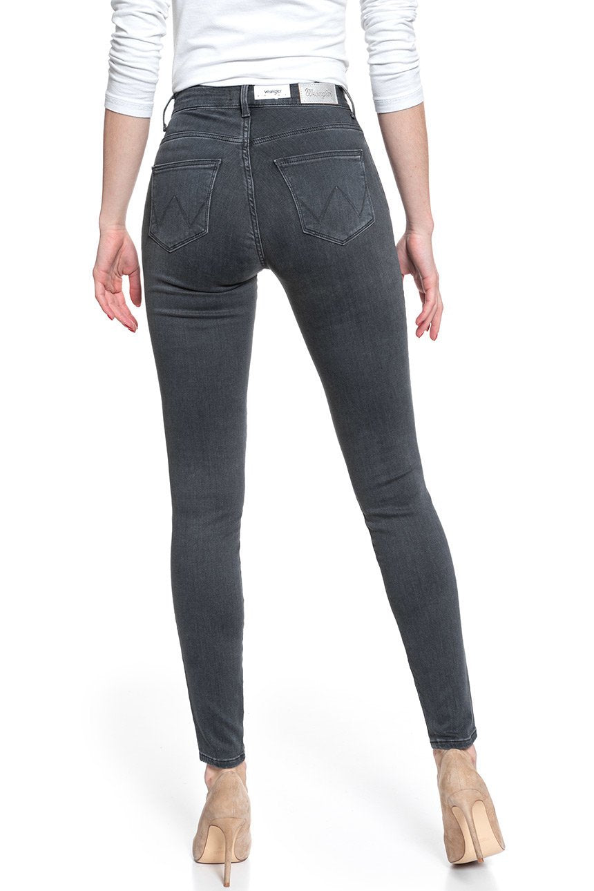 WRANGLER HIGH RISE SKINNY SOFT GREY W27HUR19L