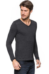 MĘSKI SWETER TOM TAILOR V-NECK WITH RIB DETAILS