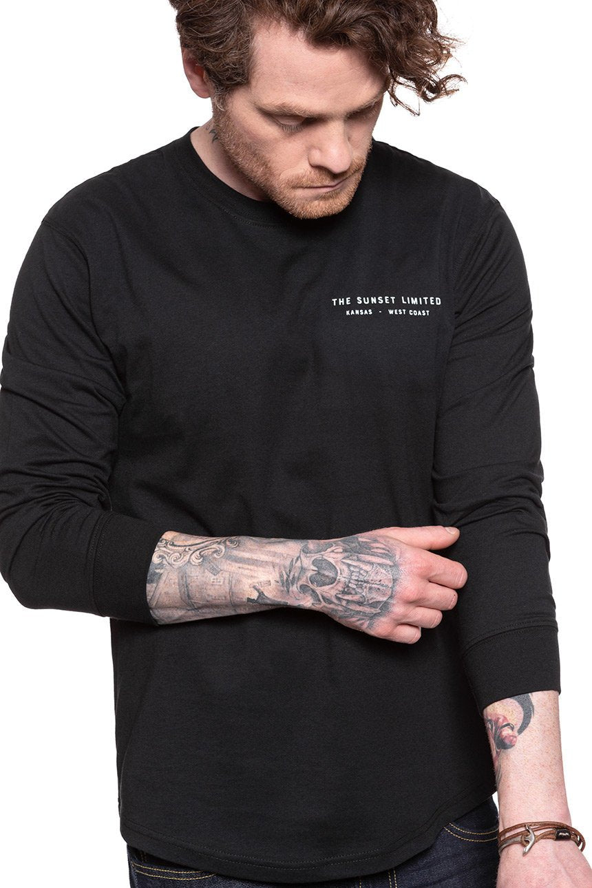 LONGSLEEVE LEE LS GRAPHIC CREW BLACK L63DFE01