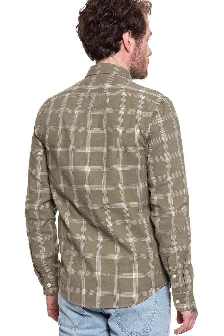 KOSZULA MĘSKA KOSZULA LEE BUTTON DOWN UTILITY GREEN L880DANG