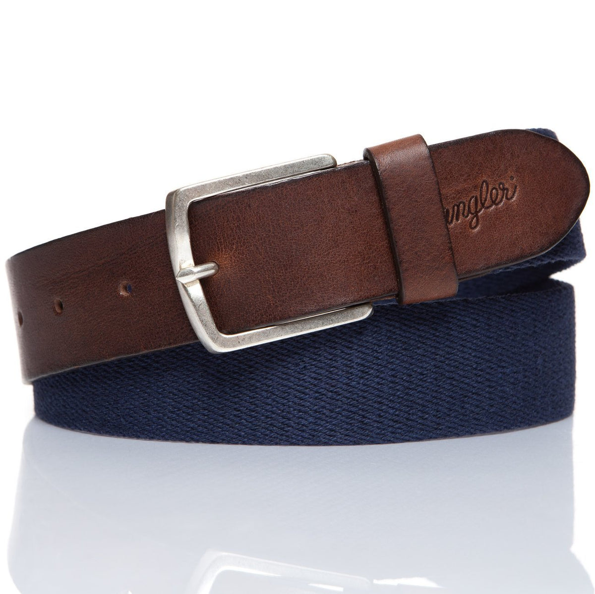 PASEK WRANGLER CANVAS BELT NAVY W0B338935