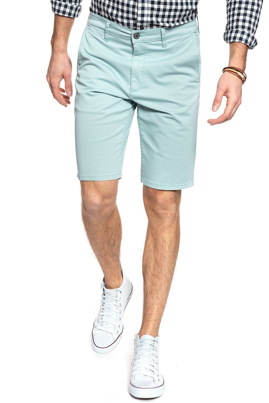 SPODENKI WRANGLER CHINO SHORT MIST BLUE W14AWA078