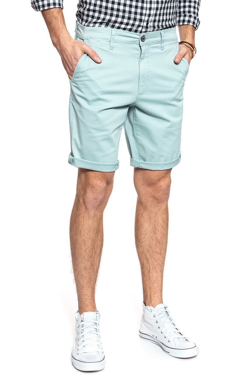 SPODENKI WRANGLER CHINO SHORT MIST BLUE W14AWA078