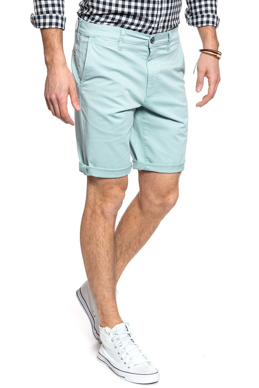 SPODENKI WRANGLER CHINO SHORT MIST BLUE W14AWA078