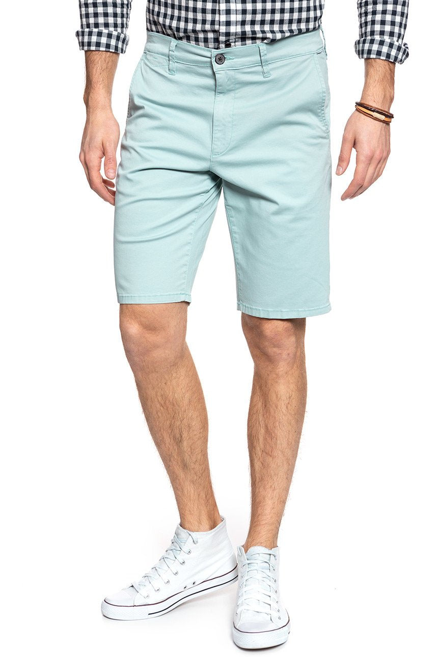 SPODENKI WRANGLER CHINO SHORT MIST BLUE W14AWA078