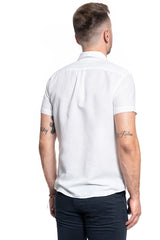 KOSZULA MĘSKA WRANGLER SS 1 PKT SHIRT WHITE W5J1LO989