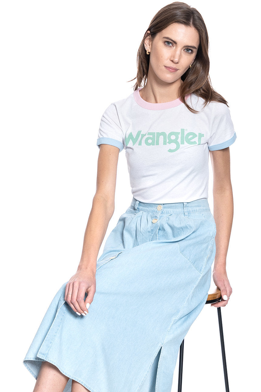 WRANGLER RINGER TEE REAL WHITE W7N0EVXW1