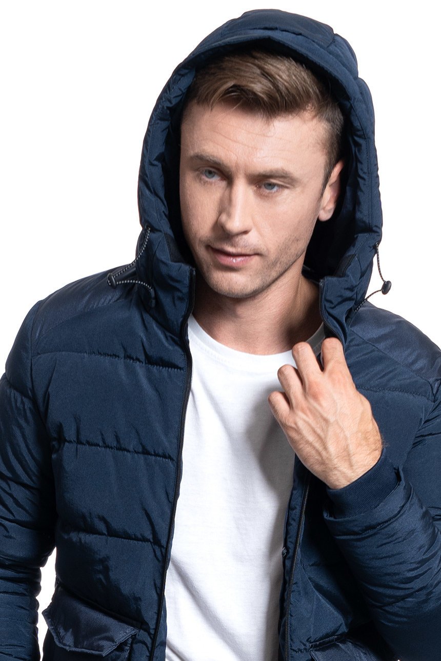 JACK & JONES JORWAYNE PUFFER JACKET NAVY BLAZER 12157797