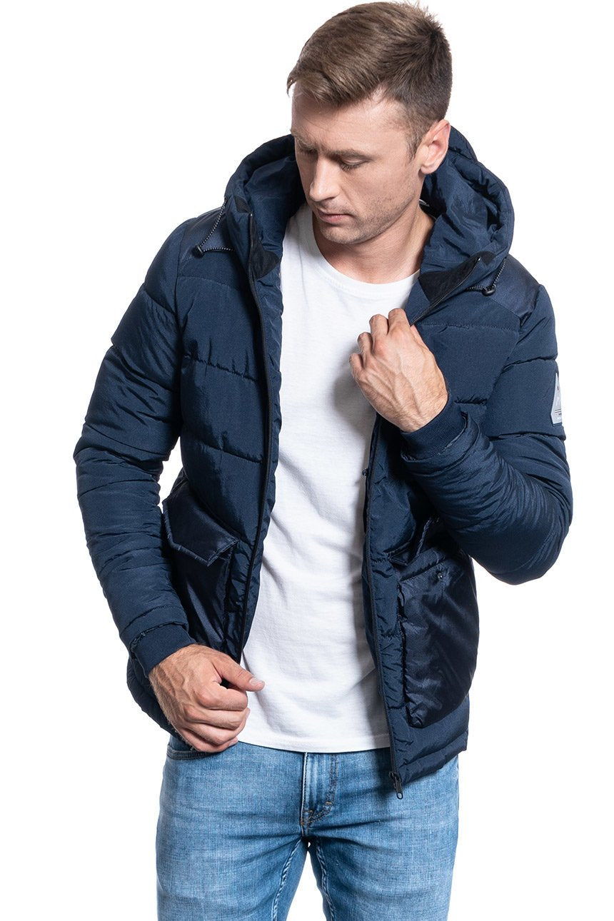 JACK & JONES JORWAYNE PUFFER JACKET NAVY BLAZER 12157797