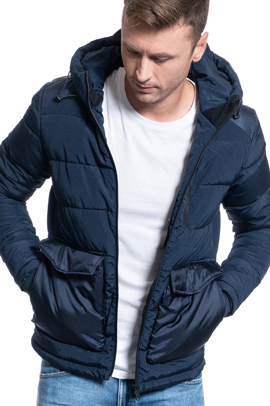 JACK & JONES JORWAYNE PUFFER JACKET NAVY BLAZER 12157797