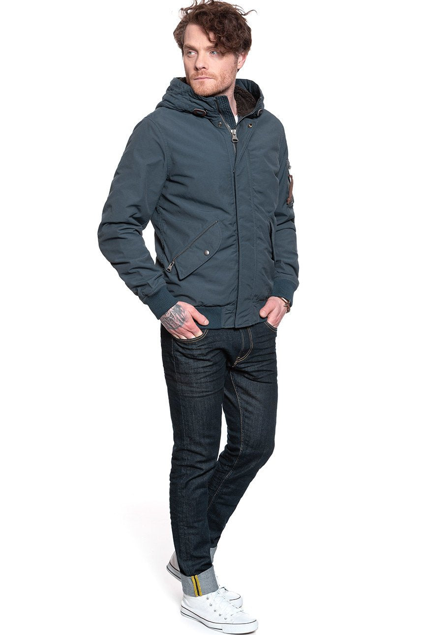 JACK & JONES JJVARON BOMBER JACKET BLUE NIGHT 12121665