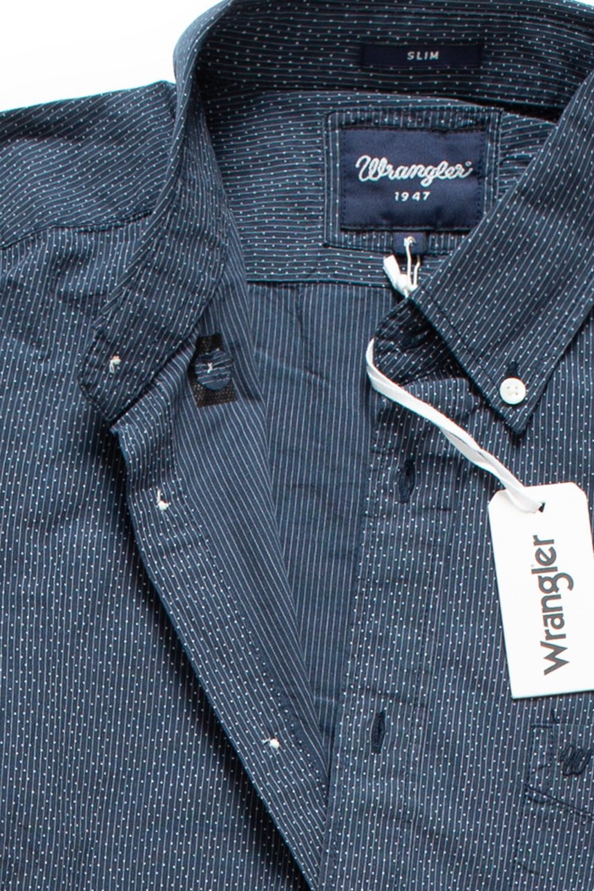 KOSZULA WRANGLER L/S 1PKT BUTTON DOWN NAVY W5883NR35