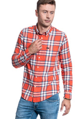 KOSZULA LEE BUTTON DOWN REGULAR LAVA RED L880ZJAF