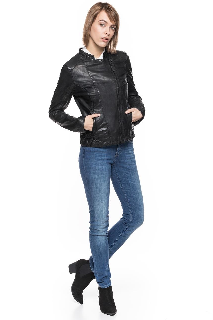 DAMSKA KURTKA SKÓRZANE TOM TAILOR BIKER LEATHER JACKET