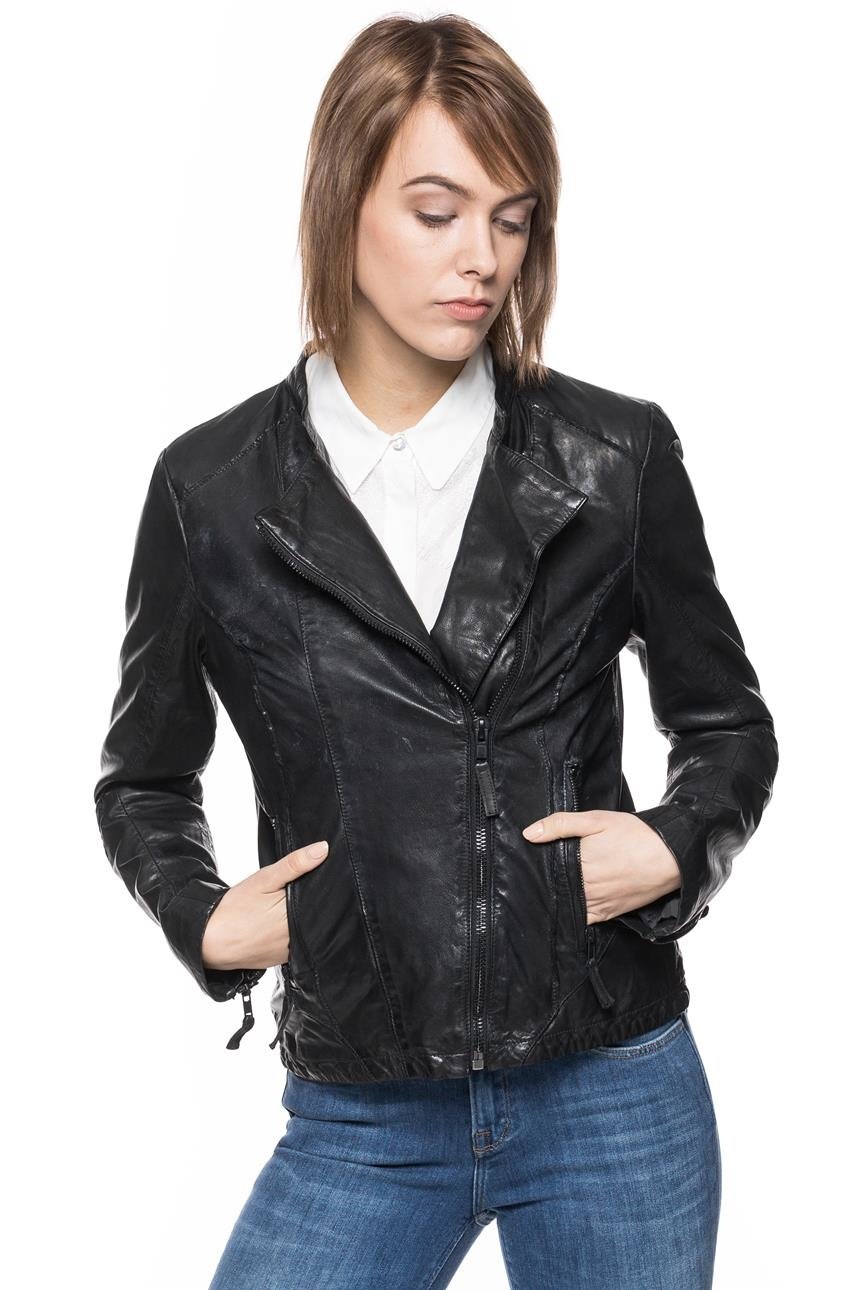 DAMSKA KURTKA SKÓRZANE TOM TAILOR BIKER LEATHER JACKET