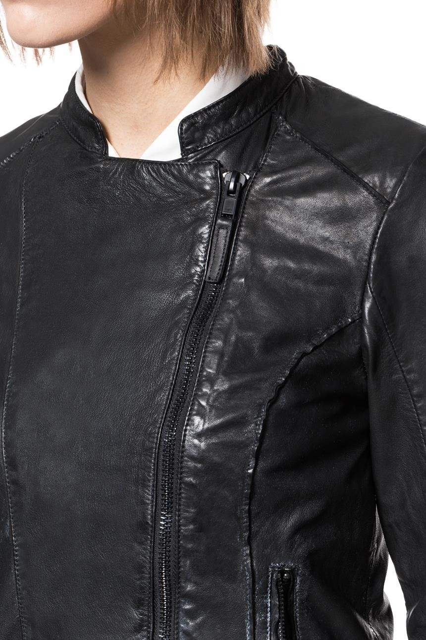 DAMSKA KURTKA SKÓRZANE TOM TAILOR BIKER LEATHER JACKET