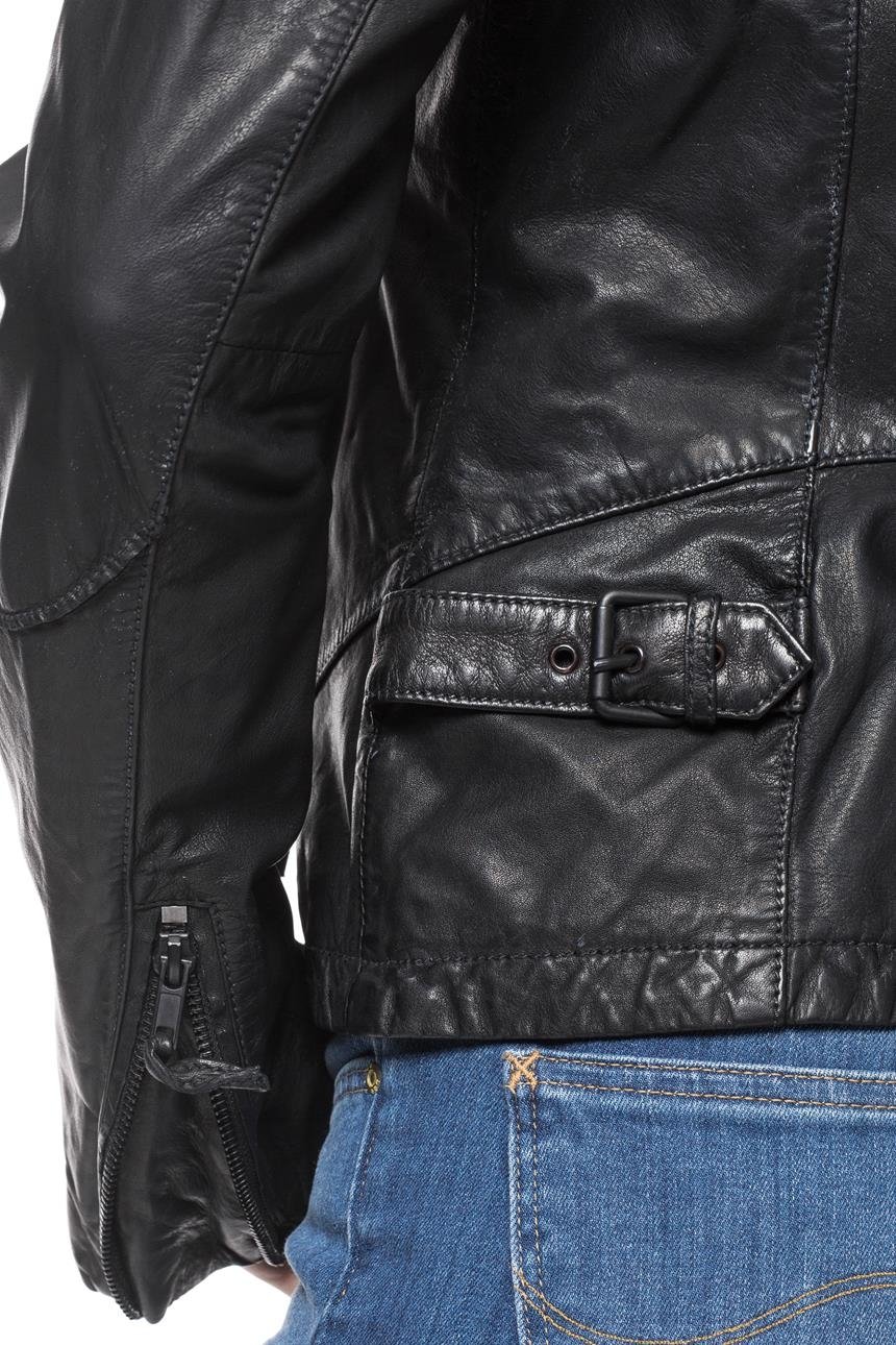 DAMSKA KURTKA SKÓRZANE TOM TAILOR BIKER LEATHER JACKET