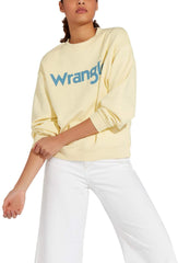 BLUZA DAMSKA WRANGLER 80'S RETRO SWEAT VANILLA W6N0IGX6Z